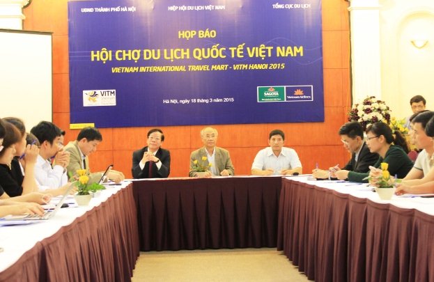 Toàn cảnh buổi họp báo VITM Hanoi 2015